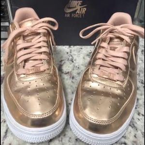 Rose Gold Nike Air Force 1